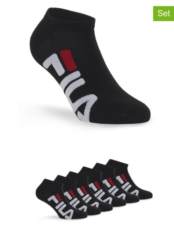 Fila Skarpety (6 par) w kolorze czarnym do sneakersów
