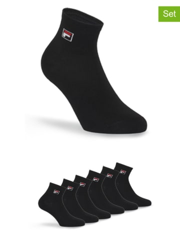 Fila 6er-Set Socken in Schwarz