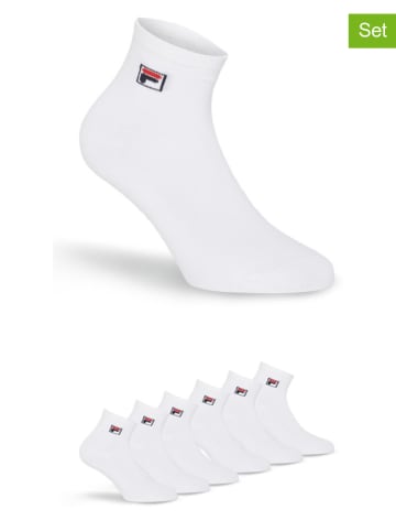 Fila 6-delige set: sokken wit