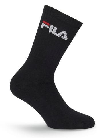 Fila 6-delige set: tennissokken zwart