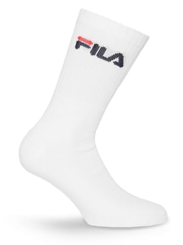 Fila 9-delige set: tennissokken wit
