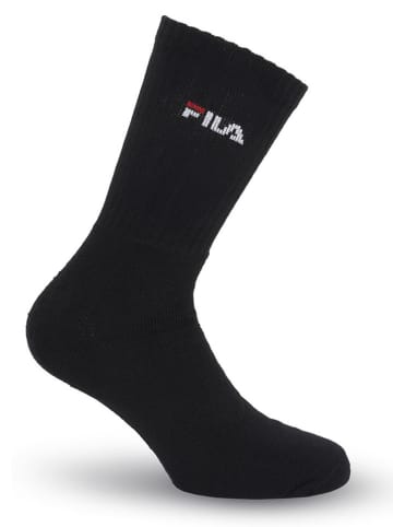 Fila 6-delige set: tennissokken zwart