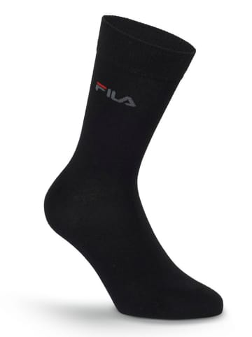 Fila 9er-Set Socken in Schwarz