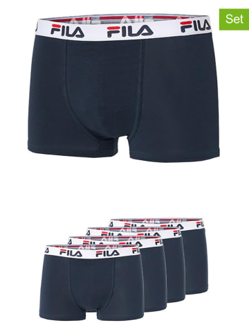 Fila 4-delige set: boxershorts donkerblauw