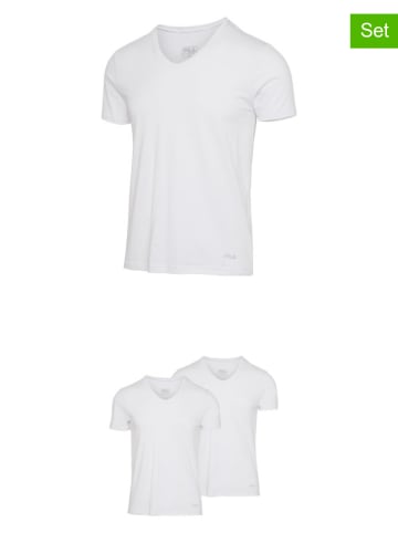 Fila 2-delige set: shirts wit