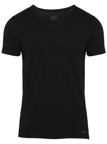 Fila 3-delige set: shirts zwart/donkerblauw en wit