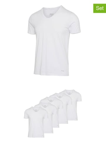 Fila 5er-Set Shirts in Weiß