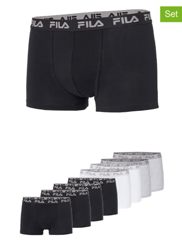 Fila 8er-Set Boxershorts in Schwarz/ Weiß/ Grau