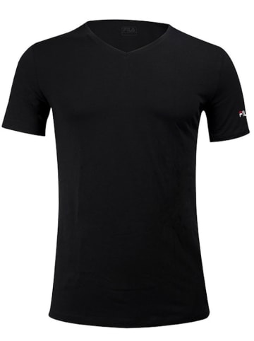 Fila 4er-Set Shirts in Schwarz