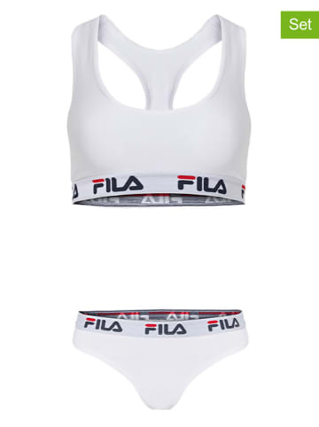 Fila 2-częściowy zestaw bielizny w kolorze białym
