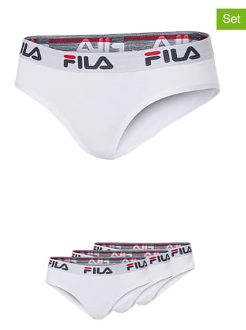 Fila Pełne figi (3 pary) w kolorze białym
