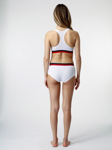 Fila Bustier in Weiß/ Dunkelblau/ Rot