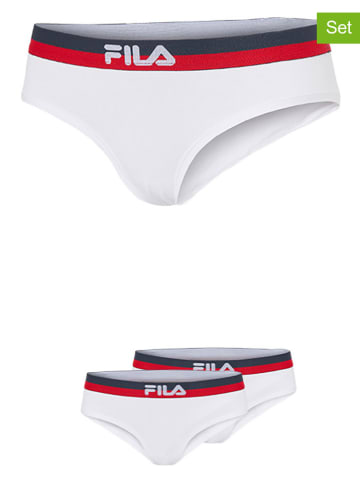 Fila 2er-Set Slips in Weiß/ Dunkelblau/ Rot