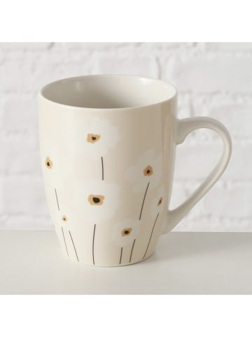 Boltze 2er-Set: Tassen "Canea" in Creme/ Weiß - 350 ml