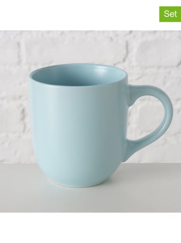 Boltze Kubki (2 szt.) "Pastell" w kolorze błękitnym - 300 ml