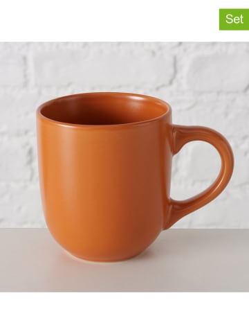 Boltze 2er-Set: Tassen "Pastell" in Orange - 300 ml