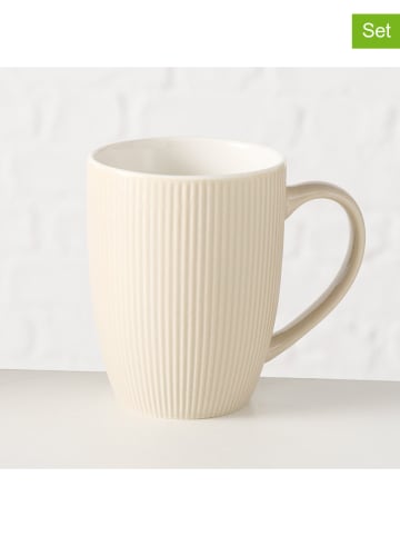 Boltze 2er-Set: Tassen "Ranura" in Creme - 290 ml