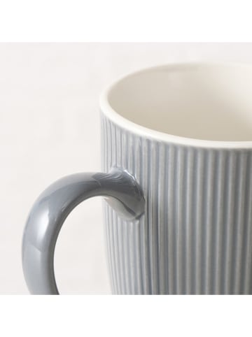 Boltze 2er-Set: Tassen "Ranura" in Grau - 290 ml
