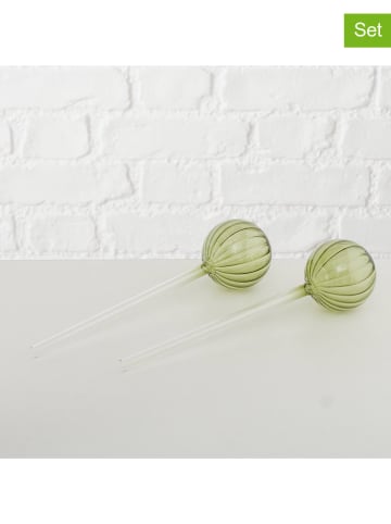 Boltze Wtyczki nawadniające (2 szt.) "Bolpa" w kolorze zielonym - wys. 6 cm