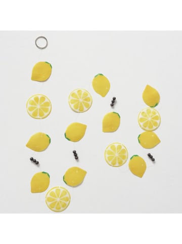 Boltze Capiz-Girlande "Lemoni" in Gelb - (L)178 cm