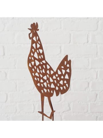 Boltze Dekoracje ogrodowe (2 szt.) "Pollo" w kolorze brązowym - wys. 39,5 cm