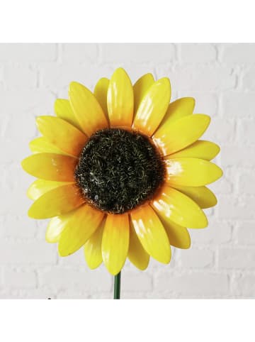 Boltze Gartenstab "Sunnie" in Grün/ Gelb - (H)80 cm