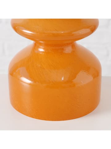 Boltze Kerzenleuchter "Peolina" in Orange - (H)15 cm