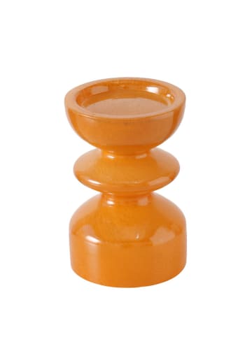 Boltze Kaarshouder "Peolina" oranje - (H)15 cm