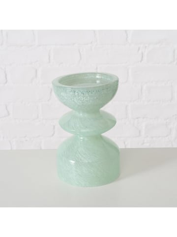 Boltze Kerzenleuchter "Peolina" in Mint - (H)15,5 cm