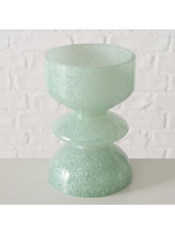 Boltze Kerzenleuchter "Peolina" in Mint - (H)15,5 cm