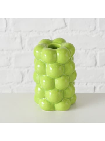 Boltze 2er-Set: Kerzenleuchter "Verdura" in Grün - (H)12 cm