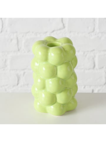 Boltze Świeczniki (2 szt.) "Verdura" w kolorze zielonym - wys. 12 cm