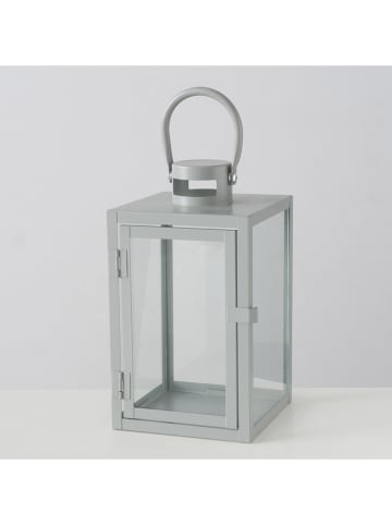 Boltze 2-delige set: lantaarns "Arana" lichtgrijs