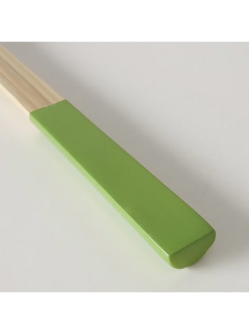Boltze 2-delige saladebestekset "Bambo" beige/groen - (L)29 cm