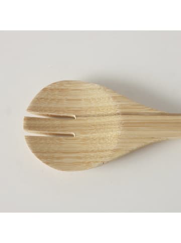 Boltze 2-częściowy zestaw w kolorze beżowo-białym do sałatek - dł. 29 cm