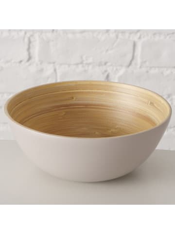Boltze Schale "Bambo" in Beige - Ø 25 cm