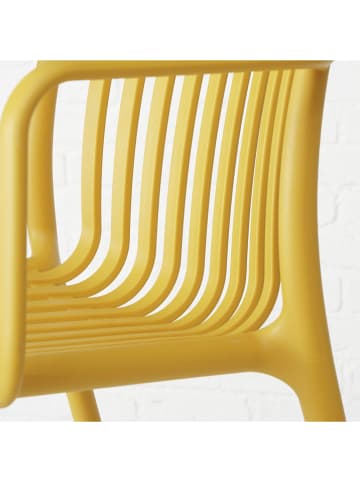 Boltze Gartenstuhl "Quito" in Gelb - (H)79 cm