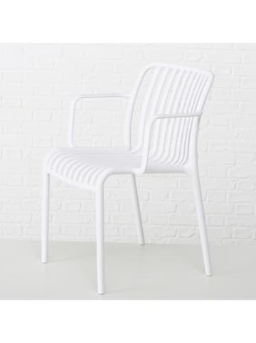 Boltze Tuinstoel "Quito" wit - (H)79 cm