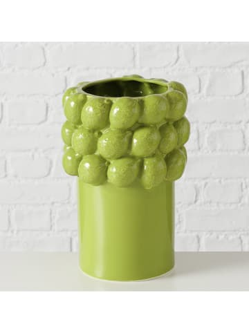 Boltze Wazon "Lime" w kolorze zielonym - wys. 25,5 x Ø 18 cm