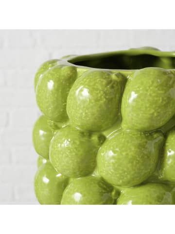 Boltze Wazon "Lime" w kolorze zielonym - wys. 25,5 x Ø 18 cm