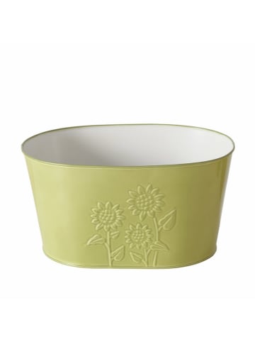 Boltze Overpot "Aurelie" groen - (B)25,5 x (H)18 cm