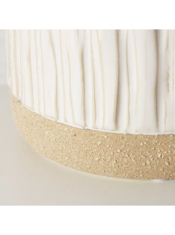 Boltze Übertopf "Diona" in Weiß/ Beige - (H)11,5 x Ø 13,5 cm