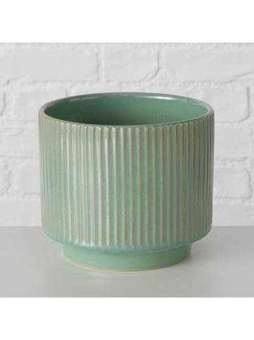 Boltze Übertopf "Gritta" in Mint - (H)14 x Ø 16,5 cm