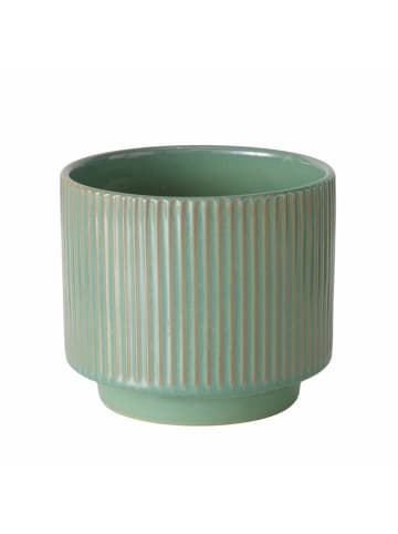 Boltze Übertopf "Gritta" in Mint - (H)14 x Ø 16,5 cm