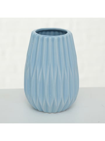 Boltze 3er-Set: Vasen ''Wilma'' in Hellblau/ Türkis/ Weiß - (H)12 cm