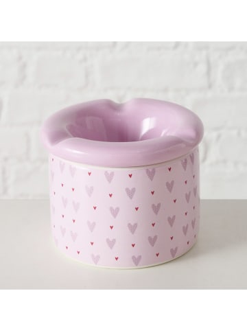 Boltze 2er-Set: Sturmaschenbecher "Milena" in Rosa - (H)7,5 cm