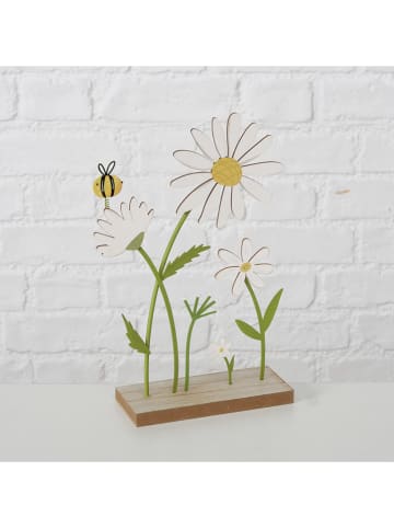Boltze Dekoracje (2 szt.) "Honey" w kolorze biało-zielonym - 17 x 25 cm
