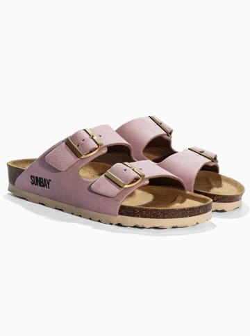 Sunbay Pantoletten "Trefle" in Rosa