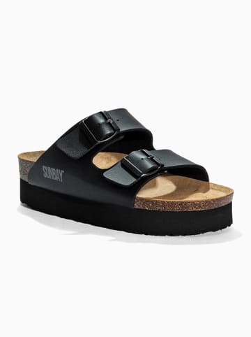 Sunbay Slippers "Edelweiß" zwart