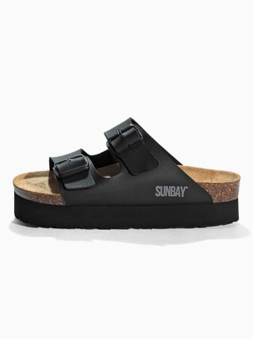 Sunbay Klapki w kolorze czarnym